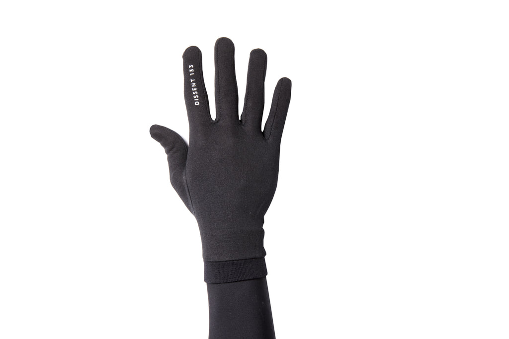 Dissent 133 Base Layer Silk Liner Glove Logo